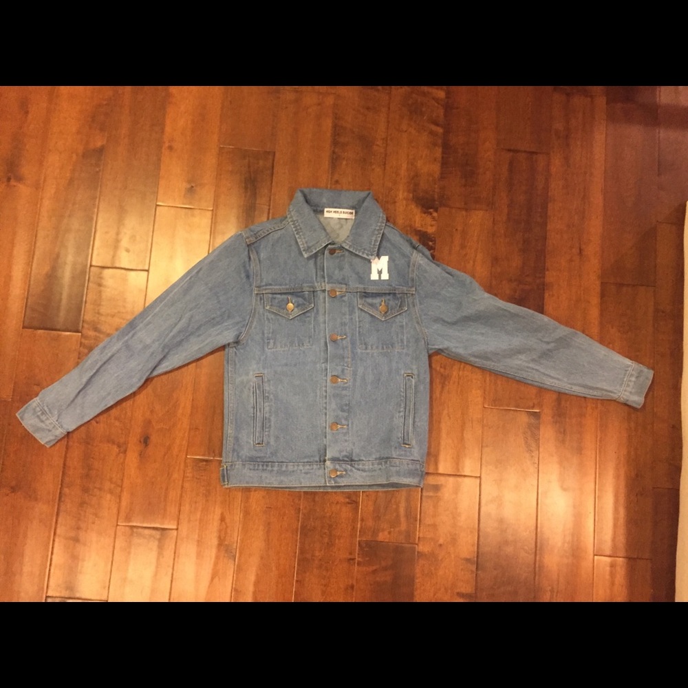 High Heels Suicide Becca Glow Gang denim jacket S - Picture 2 of 6